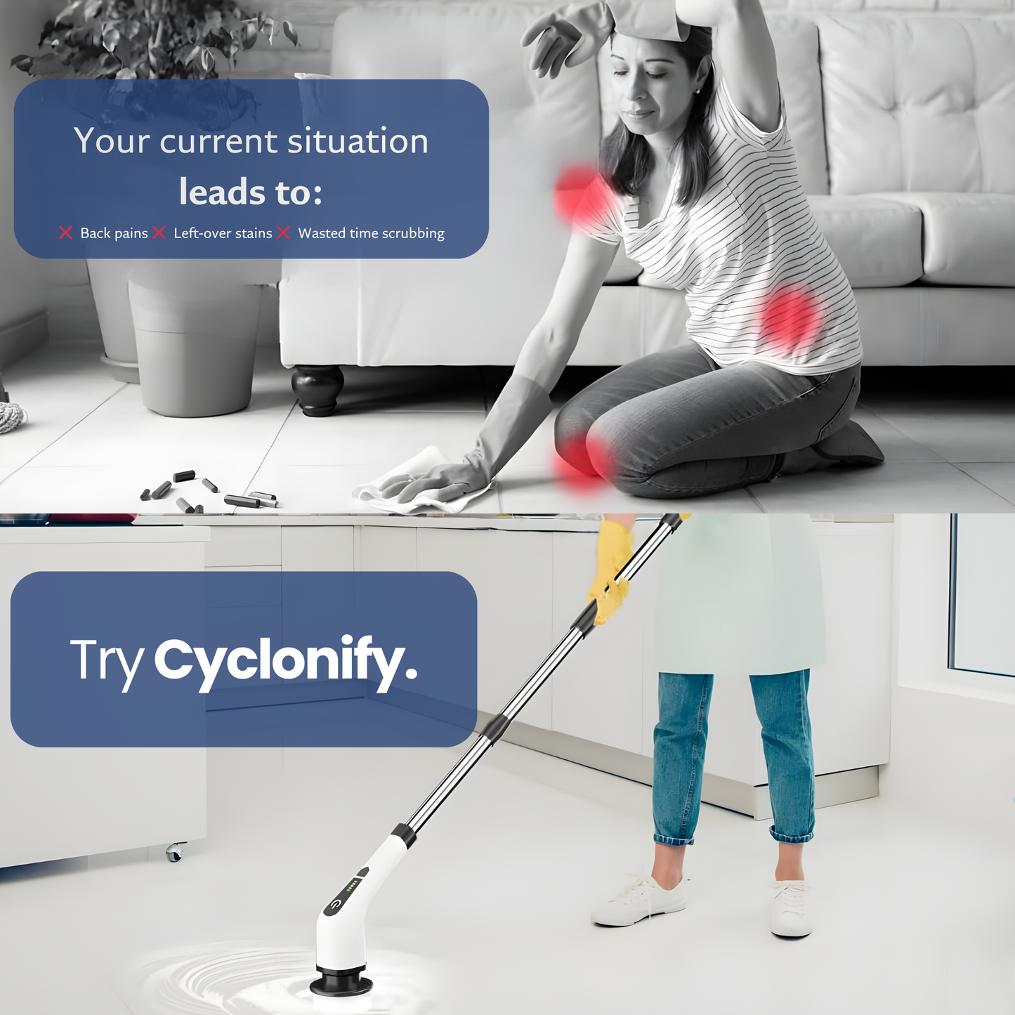 Cyclonify™ Electric Cleaning Brush